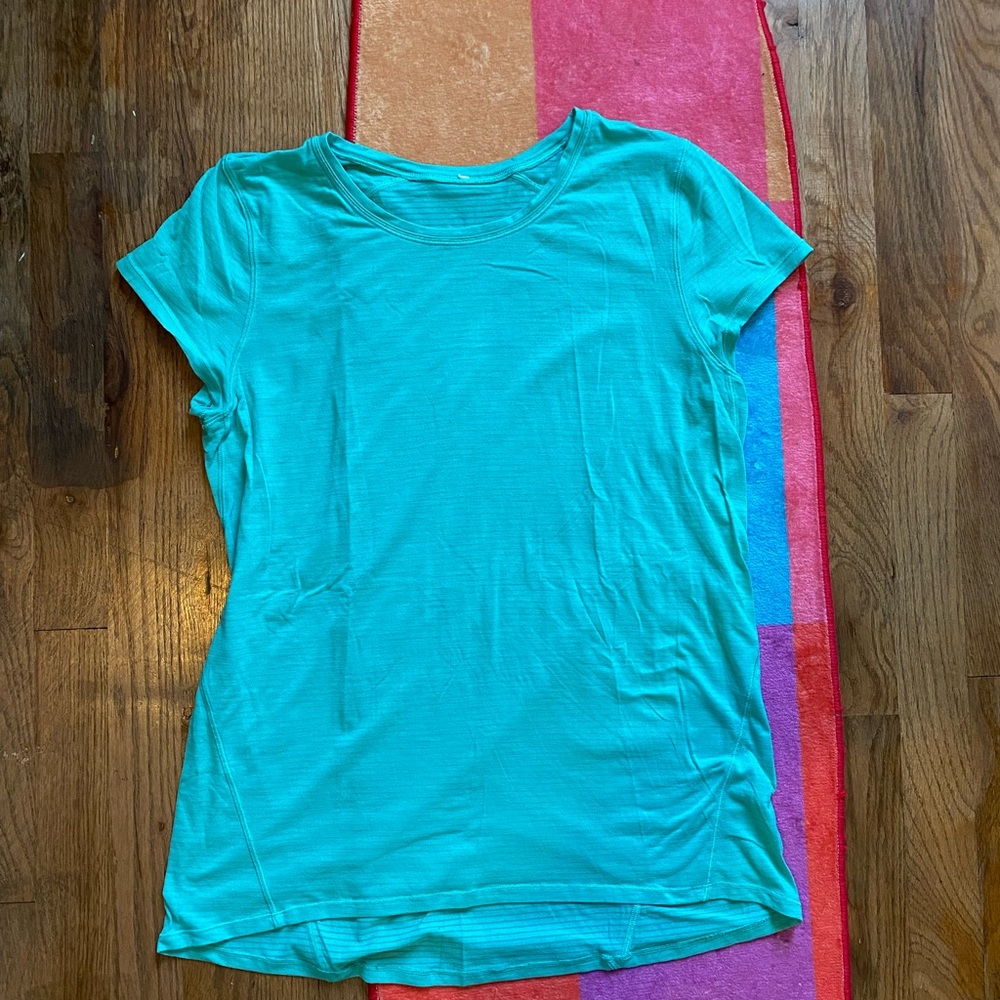 Teal Women's Top Lululemon Workout Gym